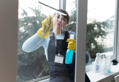 Nettoyage de vitres intérieures et extérieures à Œuilly